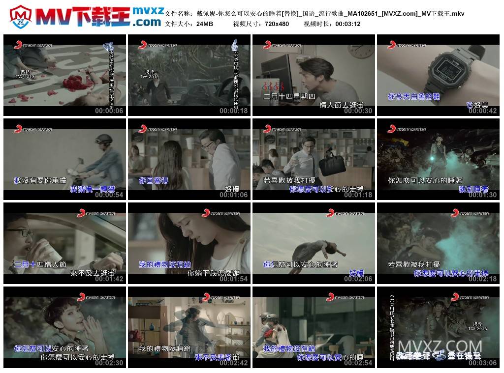 戴佩妮-你怎么可以安心的睡着[替换]_国语_流行歌曲_MA102651